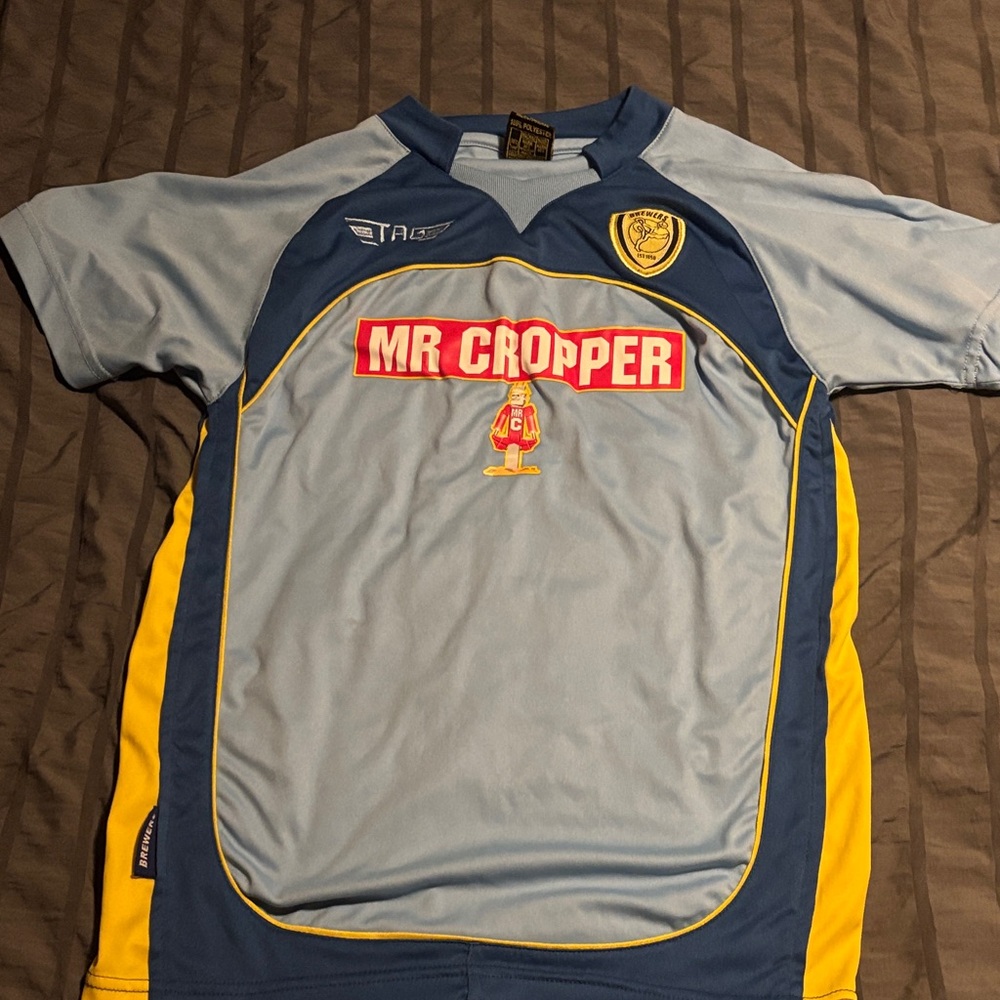 Tag Blue and Yellow Mr Cropper Jersey